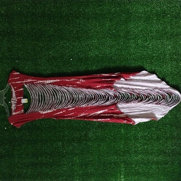 Maxi dress with the cutouts tie dye h i g h t  l o w - Picture 2 of 2